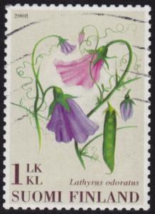 Finland - 2008 - Scott #1308 - used - Flower Pea