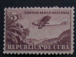 ​CUBA 1931-AIRMAIL-SC#C12  91 YEARS OLD-AIR PLANE MNH -VF WE SHIP TO WORLDWIDE