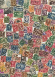 USA 500 Different Used Stamps including 60 Back of Book issues