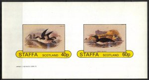 {ST239} Staffa Scotland Birds (5) Sh. of 2 Imperf. MNH Local Cinderella !!