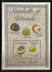 Grenada 1993 Sea Shells Marine Life Sc 2209 M/s MNH # 5543