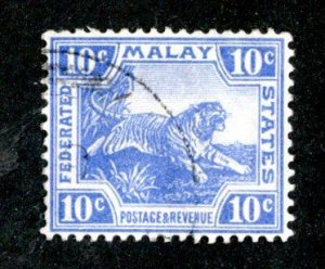 435 BCX Malaya 1923 Scott# 23a  used