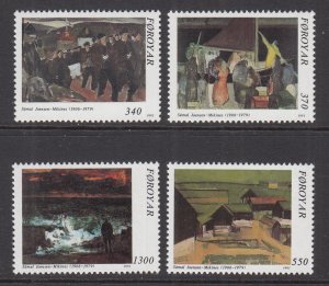 Faroe Islands 228-231 Paintings MNH VF