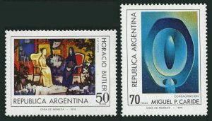 Argentina 1149-1150,MNH.Mi 1297-1298. Art 1977,by Horacio Butler,Miguel P.Caride