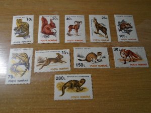 Romania  #  3835-44  MNH   Wild Animals