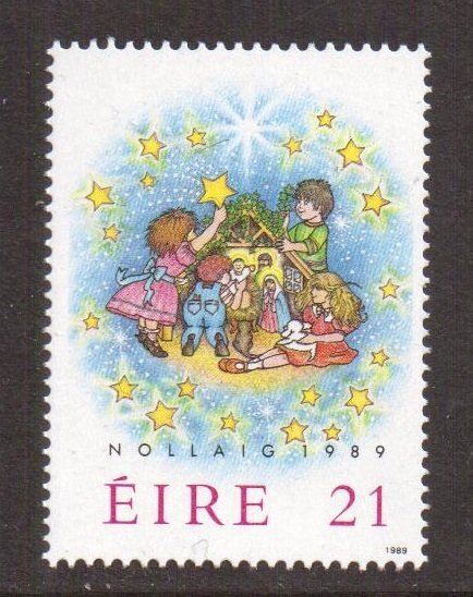 Ireland   #758  MNH  1989  Christmas  children and creche