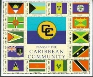 Nevis 2011 - Flags Of Caribbean Collector's Stamp Sheetlet - MNH