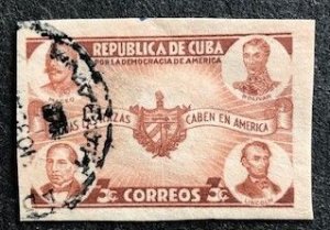 Cuba 369 Used Imperf