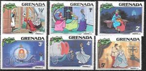 Grenada MNH  #1063-68  Disney - Cinderella