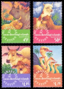 Cocos Islands 1996 Scott #319-322 Mint Never Hinged