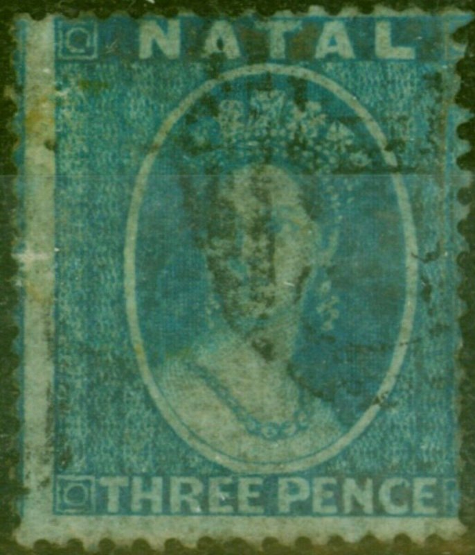 Natal 1859 3d Blue SG10 Good Used (3) 