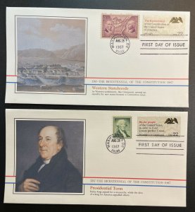 US #2355-2359 FDC - Bicentennial of Constitution 1787-1987 [BIC25_29]