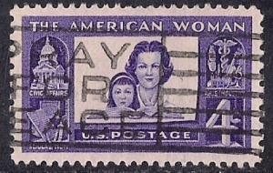 1152 4 cent The American Woman XF used