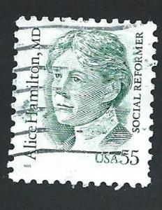 SC# 2940 - (55c) - Alice Hamilton, used single