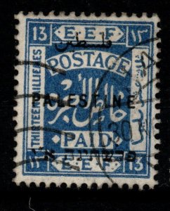 PALESTINE SG80 1922 13m ULTRAMARINE USED