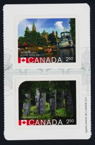 Canada 2744a Centre Booklet Pane MNH UNESCO World Heritage Sites, Rideau Canal