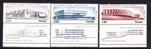 Israel #544- 546 Architecture MNH singles with tabs