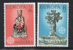 Andorra (Sp) Sc 79-80 1974 Europa stamp set mint NH