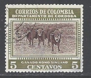 Colombia Sc # 648 used (BBC)