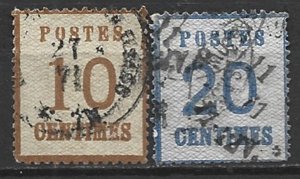 COLLECTION LOT 16630 FRANCE #N5-6 1870 CV+$23