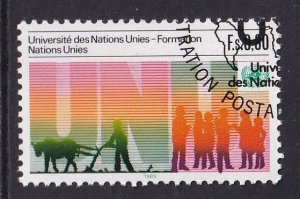 United Nations Geneva  #132 cancelled  1985  UN University 80c