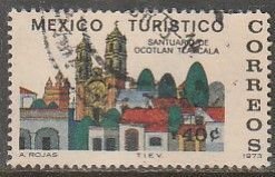 MEXICO 1014, TOURISM PROMOTION, SANCTUARY, OCOTLAN, TLAXCALA. USED  F-VF. (1250)