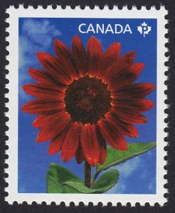 RED SUNFLOWER * Stamp from Souvenir sheet * Canada 2011 #2440a MNH