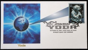 U.S. Used #4205 41c Yoda Fleetwood First Day Cover. Pristine!