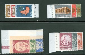 Vatican City 1969 Compete MNH Year Set