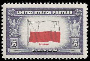 # 909 MINT NEVER HINGED POLAND VF+