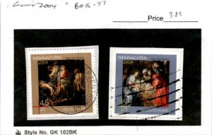 Germany, Postage Stamp, #B946-B947 Used, 2004 Christmas (AF)