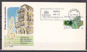 Spain, Scott cat. 2472. Festival of Religious Music. First day cover. ^