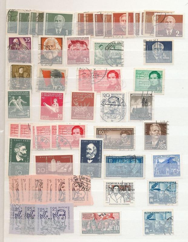 East Germany Large Mid/Modern M&U Collection(1000+)ALB118