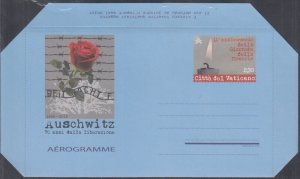 VATICAN Sc #VAT001 AIRMAIL ENTIRE - 10th ANN UN HOLOCAUST REMEMBRANCE DAY