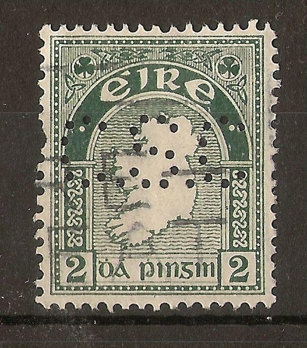 Ireland 1922 2d CSC Perfin Fine Used