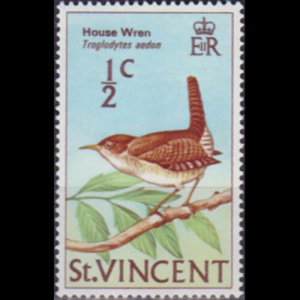 ST.VINCENT 1970 - Scott# 279 Bird-House Wren 1/2c NH