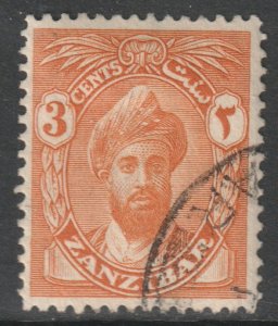 Zanzibar Scott 185 - SG300, 1926 Sultan 3c used