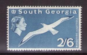 South Georgia QEII SG12 2/6 Blue 1963 Superb MNH condition.