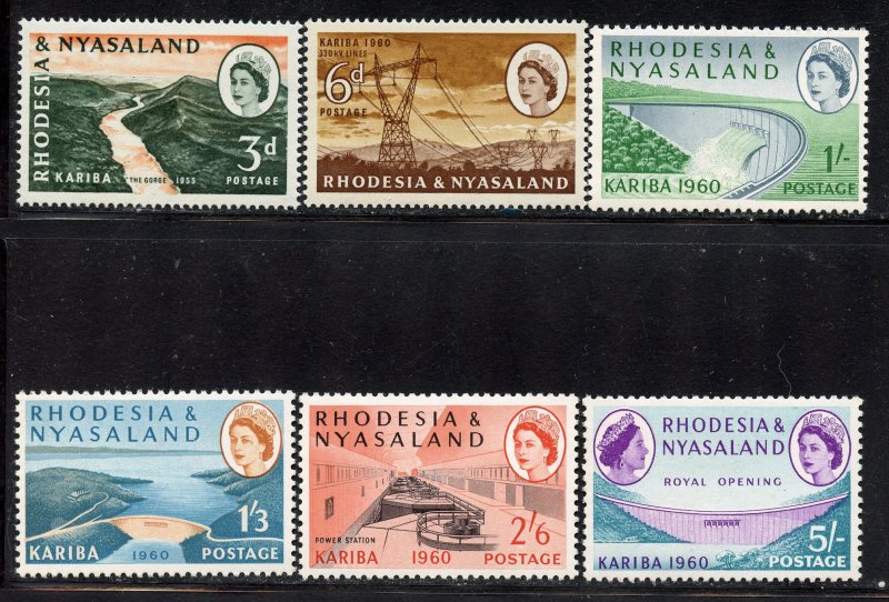 Rhodesia and Nyasaland # 1172-7, Mint Never Hinge.