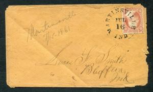 1860's Martinsville, Indiana to Bluffton, Indiana