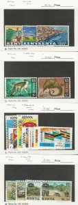 Kenya, Postage Stamp, #1-13, 33-34, 56-63, 76-79 Used, 1963-77, JFZ