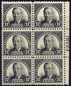 623 Mint,OG,NH... Plate Block of 6... SCV $325.00