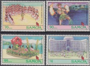 SAMOA Sc # 854-7 CPL MNH  TOURISM FESTIVAL