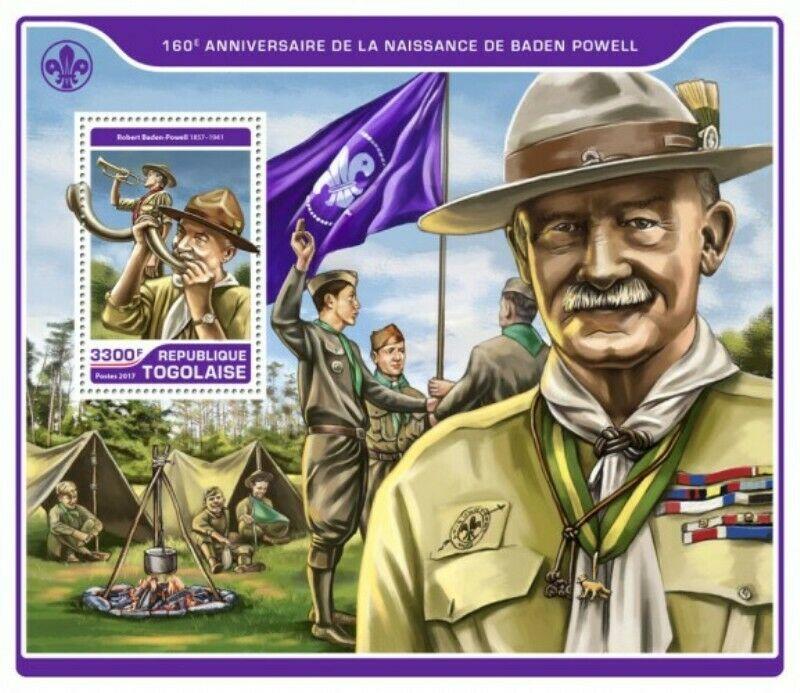 Togo - 2017 Robert Baden Powell - Stamp Souvenir Sheet - TG17214b