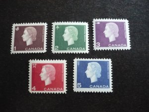 Stamps - Canada - Scott# 401-405 - Mint Hinged Set of 5 Stamps