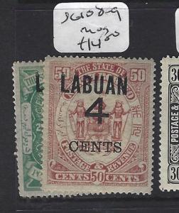 LABUAN   (P2407B)   4C/25C-4C/50C   LION, ARMS SG 108-9     MOG