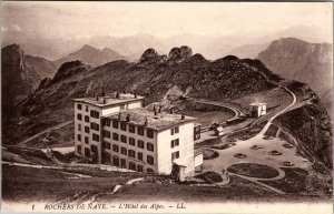 1916 Rochers de Naye Switzerland Aviation WW1  RPPC Postcard Cover to Dubendorf