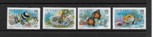 FISH - TUVALU #524-7  MNH