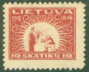 LITHUANIA 70 MNG (RL) 5391 CV $3.75 BIN $1.75