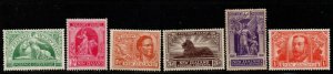 $New Zealand Sc#165-170 M/NH/VF, 169 toned gum, complete set, Cv. $90.50